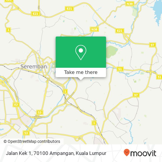 Jalan Kek 1, 70100 Ampangan map