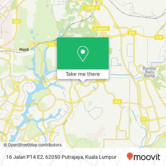 Peta 16 Jalan P14 E2, 62050 Putrajaya
