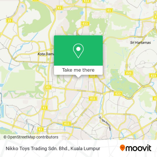Nikko Toys Trading Sdn. Bhd. map