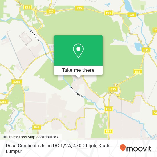 Peta Desa Coalfields Jalan DC 1 / 2A, 47000 Ijok