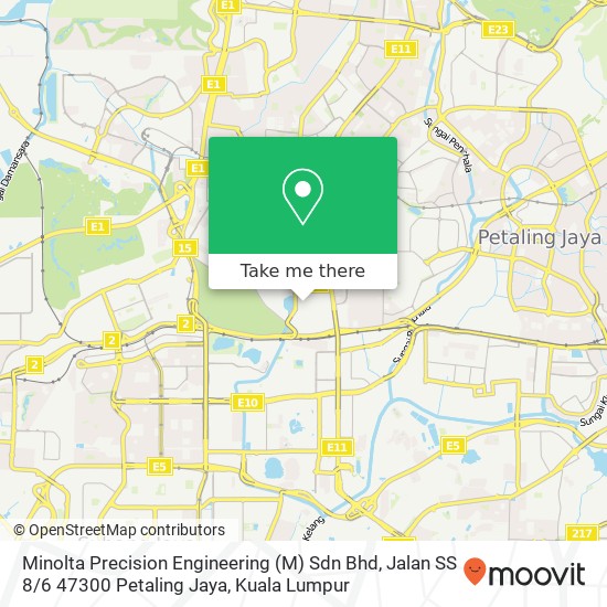 Minolta Precision Engineering (M) Sdn Bhd, Jalan SS 8 / 6 47300 Petaling Jaya map