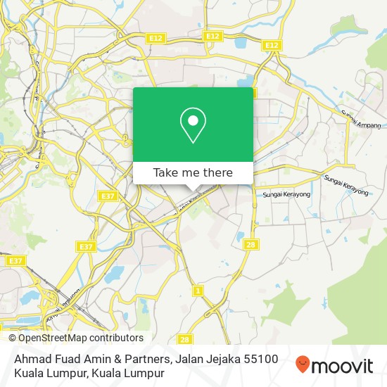 Ahmad Fuad Amin & Partners, Jalan Jejaka 55100 Kuala Lumpur map
