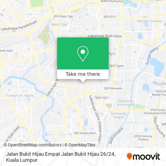 Peta Jalan Bukit Hijau Empat Jalan Bukit Hijau 26 / 24