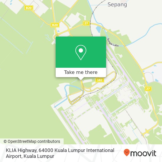 Peta KLIA Highway, 64000 Kuala Lumpur International Airport