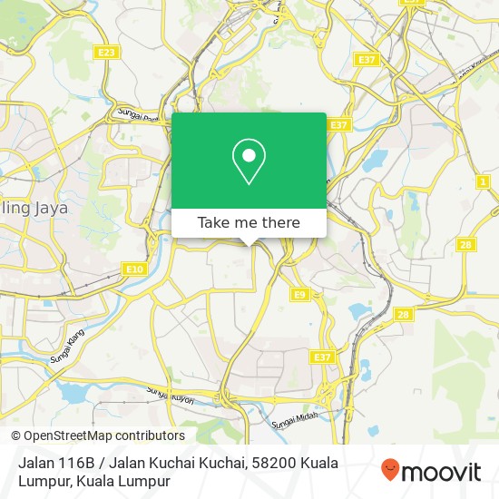 Peta Jalan 116B / Jalan Kuchai Kuchai, 58200 Kuala Lumpur
