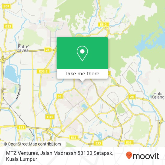 MTZ Ventures, Jalan Madrasah 53100 Setapak map