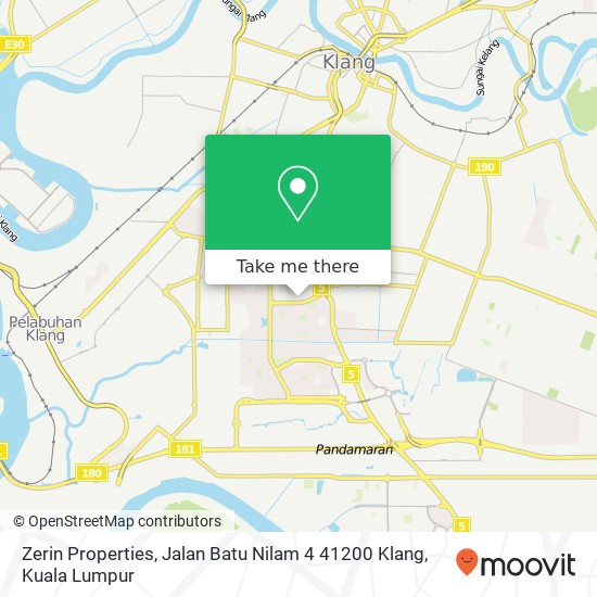 Zerin Properties, Jalan Batu Nilam 4 41200 Klang map