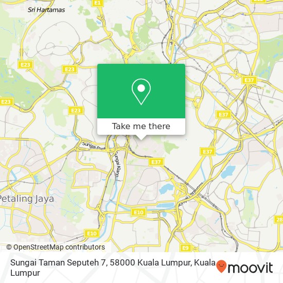 Sungai Taman Seputeh 7, 58000 Kuala Lumpur map