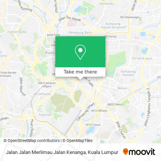 Peta Jalan Jalan Merlimau Jalan Kenanga