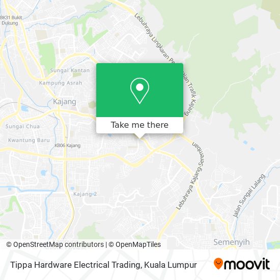 Tippa Hardware Electrical Trading map