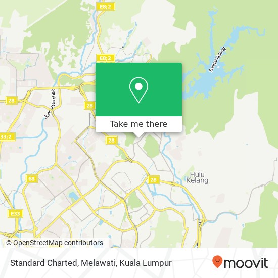 Standard Charted, Melawati map