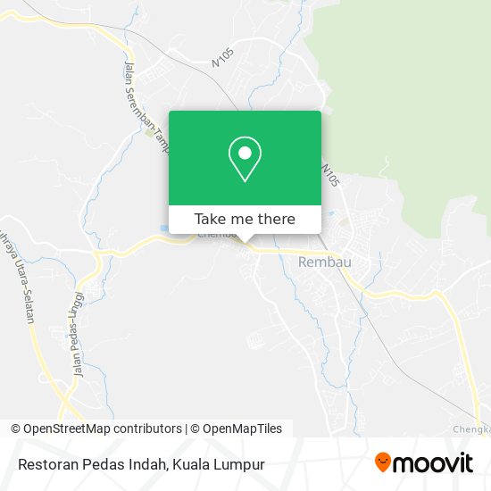Peta Restoran Pedas Indah