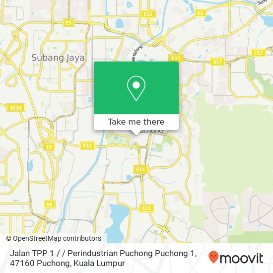 Jalan TPP 1 / / Perindustrian Puchong Puchong 1, 47160 Puchong map