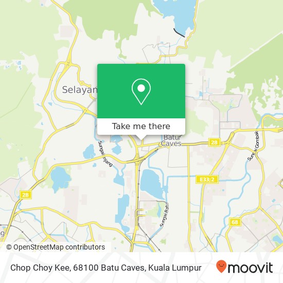 Peta Chop Choy Kee, 68100 Batu Caves