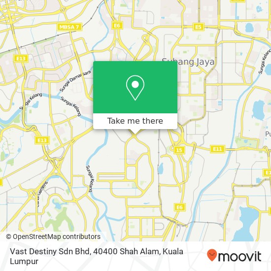 Vast Destiny Sdn Bhd, 40400 Shah Alam map