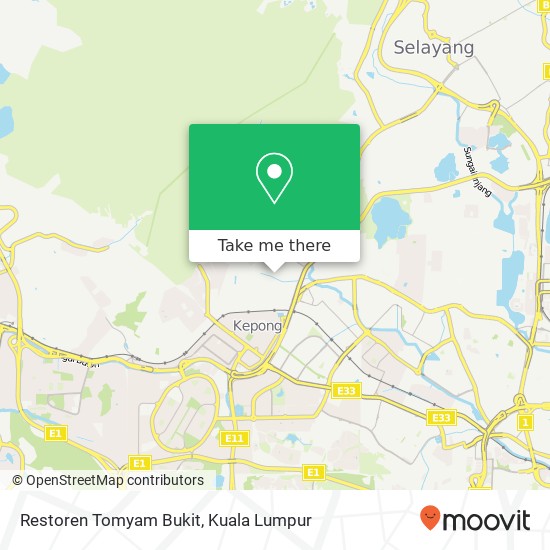 Restoren Tomyam Bukit map