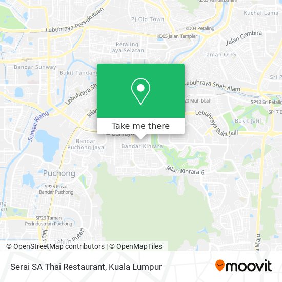 Serai SA Thai Restaurant map