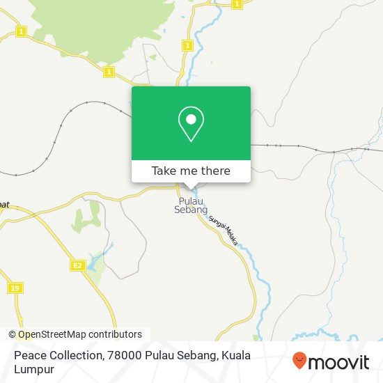 Peace Collection, 78000 Pulau Sebang map