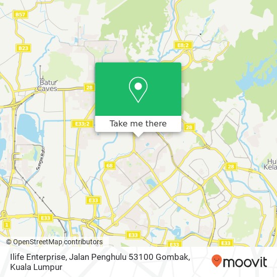 Ilife Enterprise, Jalan Penghulu 53100 Gombak map