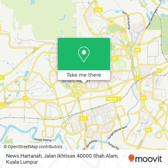 News.Hartanah, Jalan Ikhtisas 40000 Shah Alam map