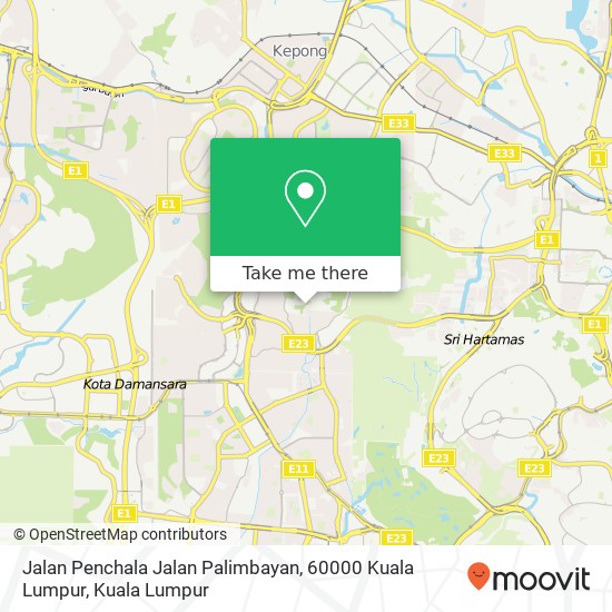 Jalan Penchala Jalan Palimbayan, 60000 Kuala Lumpur map