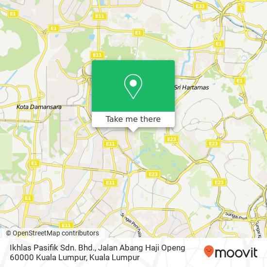 Ikhlas Pasifik Sdn. Bhd., Jalan Abang Haji Openg 60000 Kuala Lumpur map