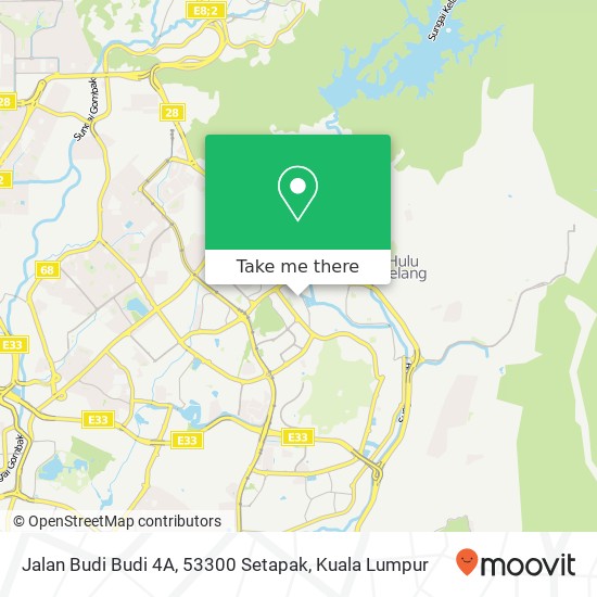 Peta Jalan Budi Budi 4A, 53300 Setapak