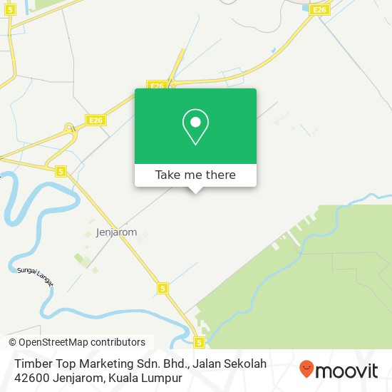 Timber Top Marketing Sdn. Bhd., Jalan Sekolah 42600 Jenjarom map