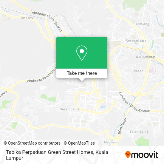 Tabika Perpaduan Green Street Homes map