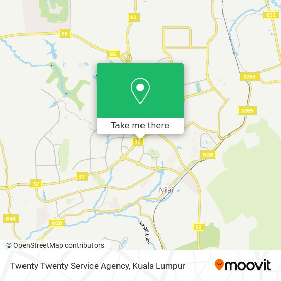 Twenty Twenty Service Agency map