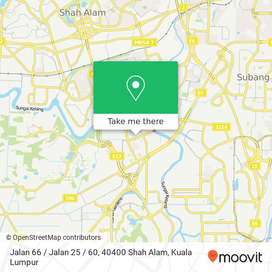 Jalan 66 / Jalan 25 / 60, 40400 Shah Alam map