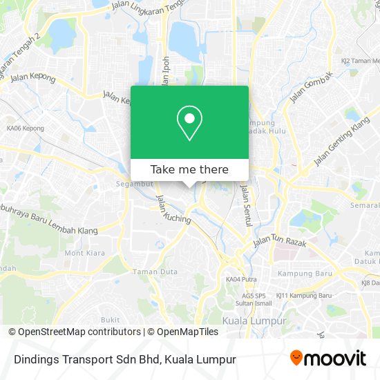 Peta Dindings Transport Sdn Bhd