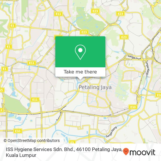 Peta ISS Hygiene Services Sdn. Bhd., 46100 Petaling Jaya