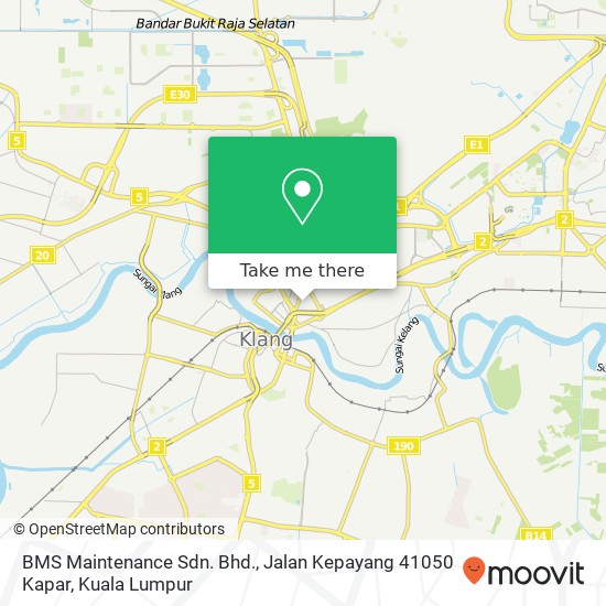 BMS Maintenance Sdn. Bhd., Jalan Kepayang 41050 Kapar map