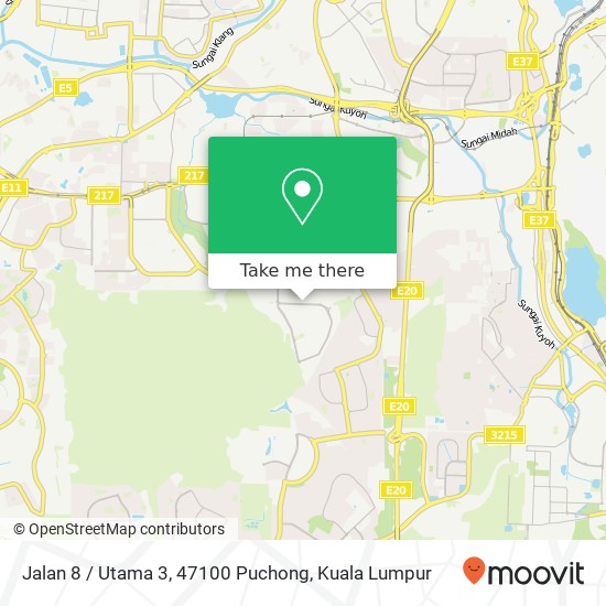 Jalan 8 / Utama 3, 47100 Puchong map