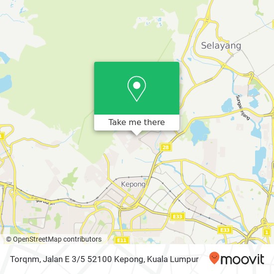 Torqnm, Jalan E 3 / 5 52100 Kepong map