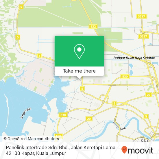 Panelink Intertrade Sdn. Bhd., Jalan Keretapi Lama 42100 Kapar map