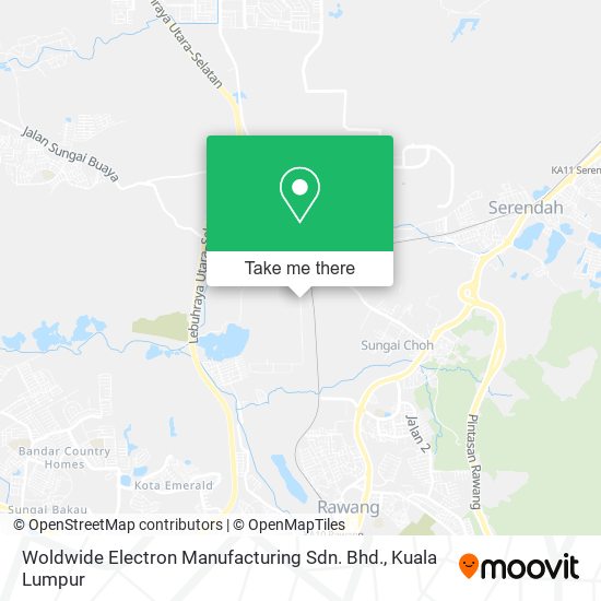 Woldwide Electron Manufacturing Sdn. Bhd. map