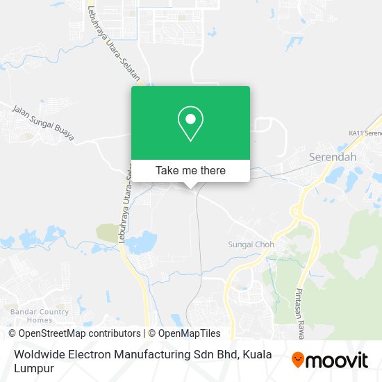 Woldwide Electron Manufacturing Sdn Bhd map