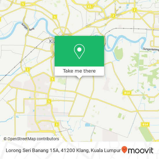 Peta Lorong Seri Banang 15A, 41200 Klang