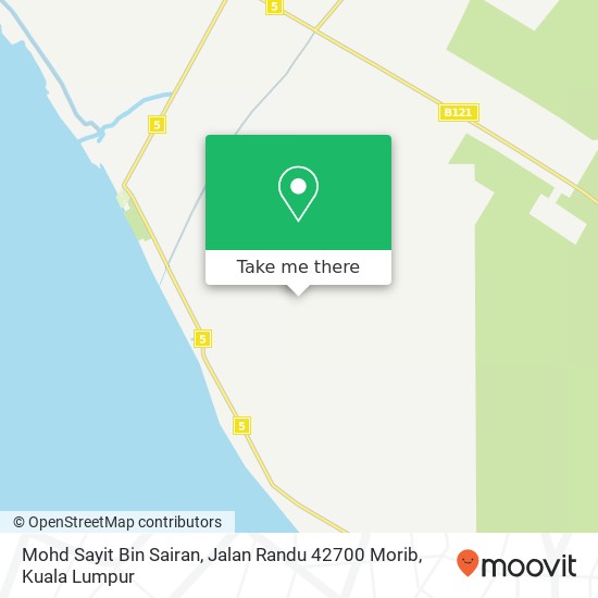 Peta Mohd Sayit Bin Sairan, Jalan Randu 42700 Morib