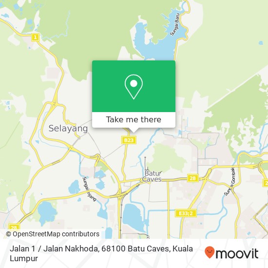 Peta Jalan 1 / Jalan Nakhoda, 68100 Batu Caves