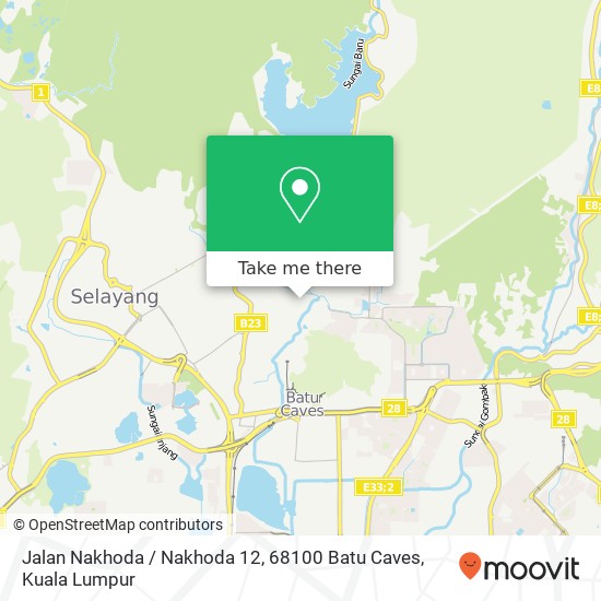 Peta Jalan Nakhoda / Nakhoda 12, 68100 Batu Caves