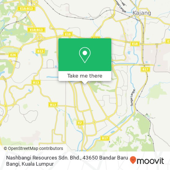 Peta Nashbangi Resources Sdn. Bhd., 43650 Bandar Baru Bangi