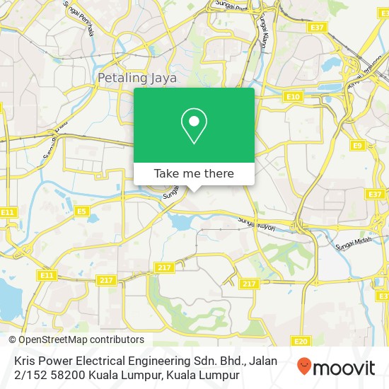 Peta Kris Power Electrical Engineering Sdn. Bhd., Jalan 2 / 152 58200 Kuala Lumpur