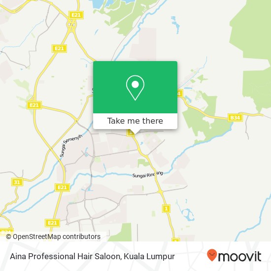 Aina Professional Hair Saloon map