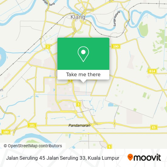 Jalan Seruling 45 Jalan Seruling 33 map