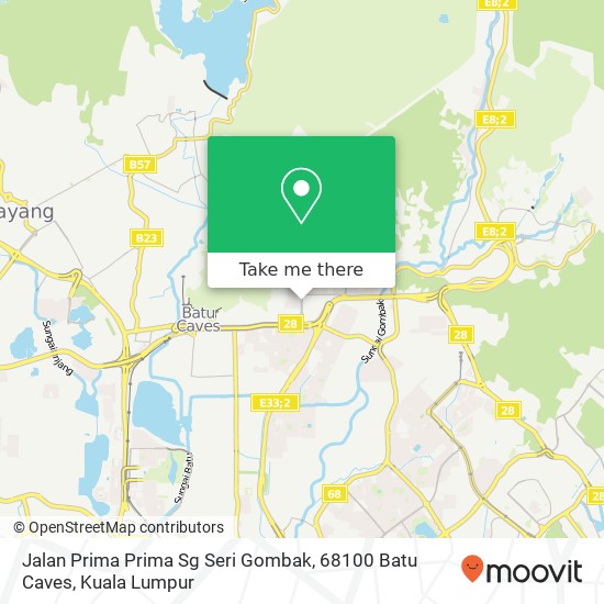 Jalan Prima Prima Sg Seri Gombak, 68100 Batu Caves map