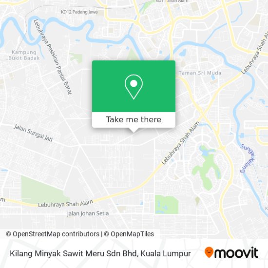 Peta Kilang Minyak Sawit Meru Sdn Bhd