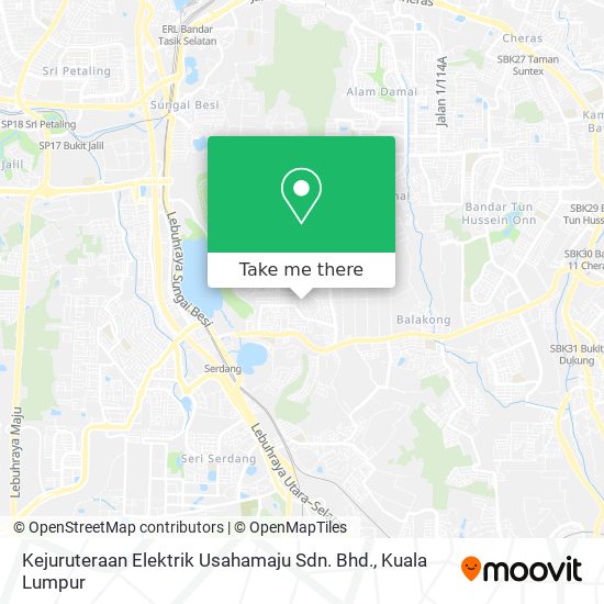 Kejuruteraan Elektrik Usahamaju Sdn. Bhd. map